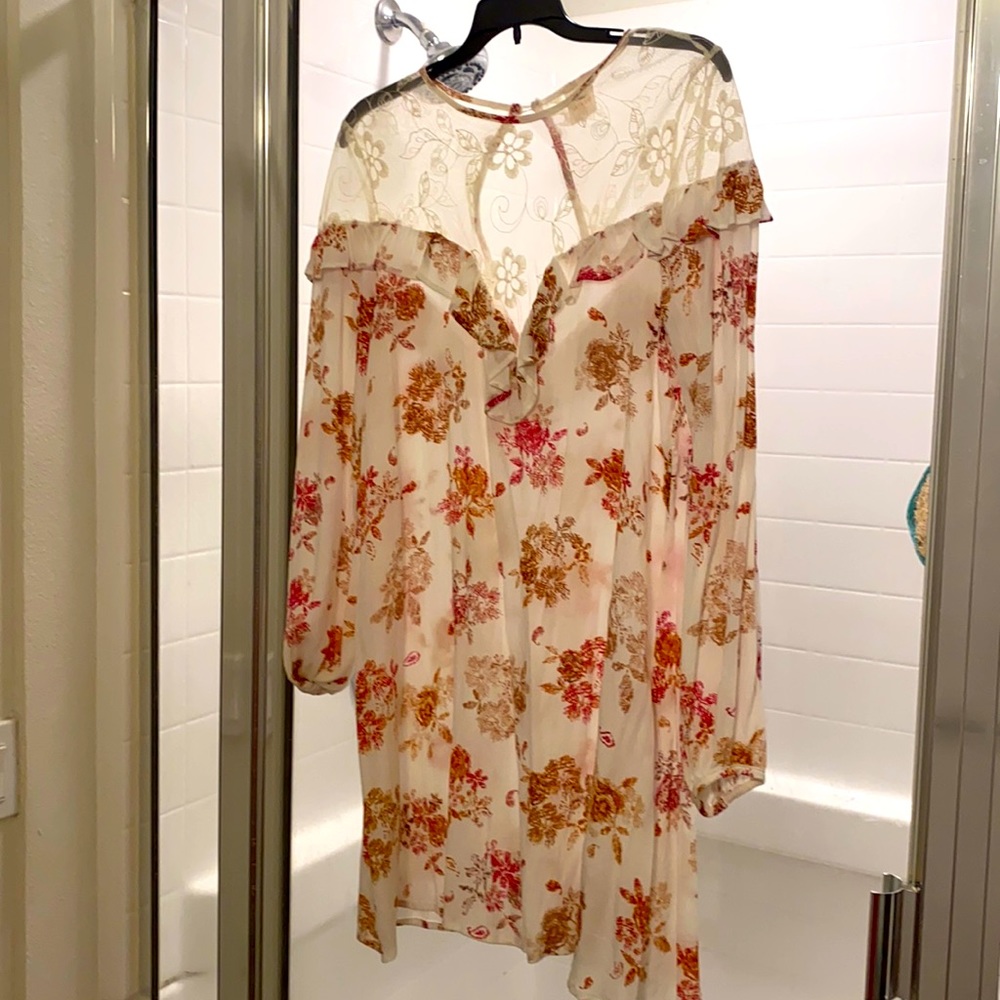Flower dress long sleeve